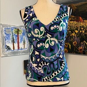 Stresa ASL Sleeveless 60s Print Top